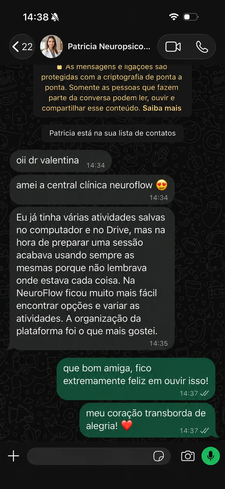 Depoimento e relato de profissional NeuroFlow 2