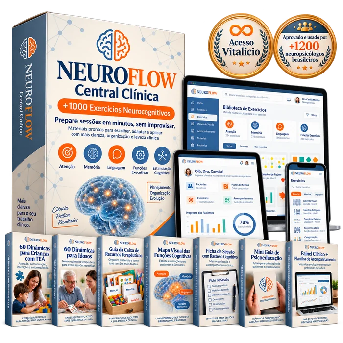 Plano Completo Central Clínica NeuroFlow + todos os 7 bônus